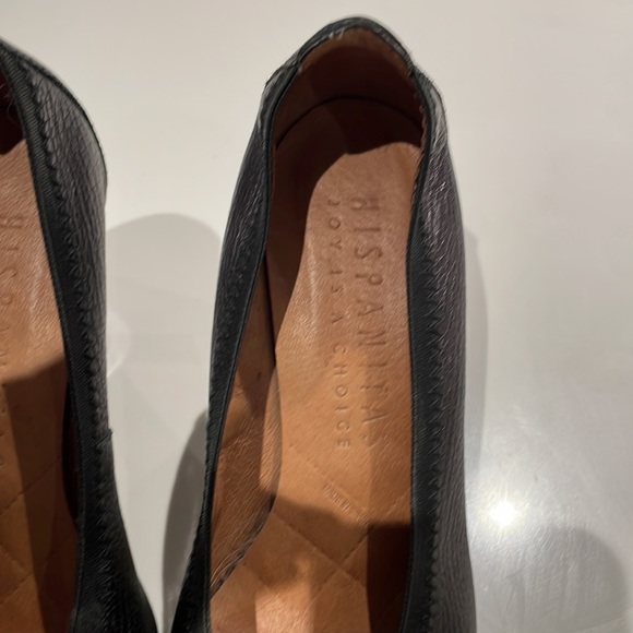 (2/$70) Hispanitas joy is a choice metallic bronze leather heels bow detail 36 - Picture 5 of 9